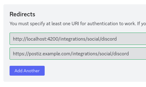 Redirect URI